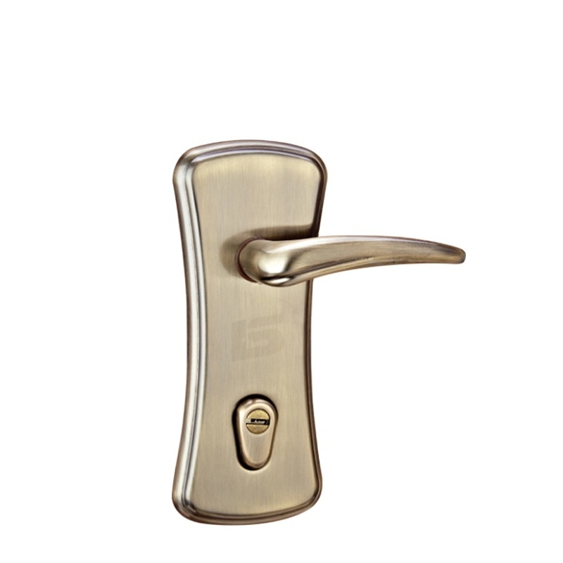 Middle East Israel serrure porte aluminium square mortise lock push pull door handle with plate lock for wooden door