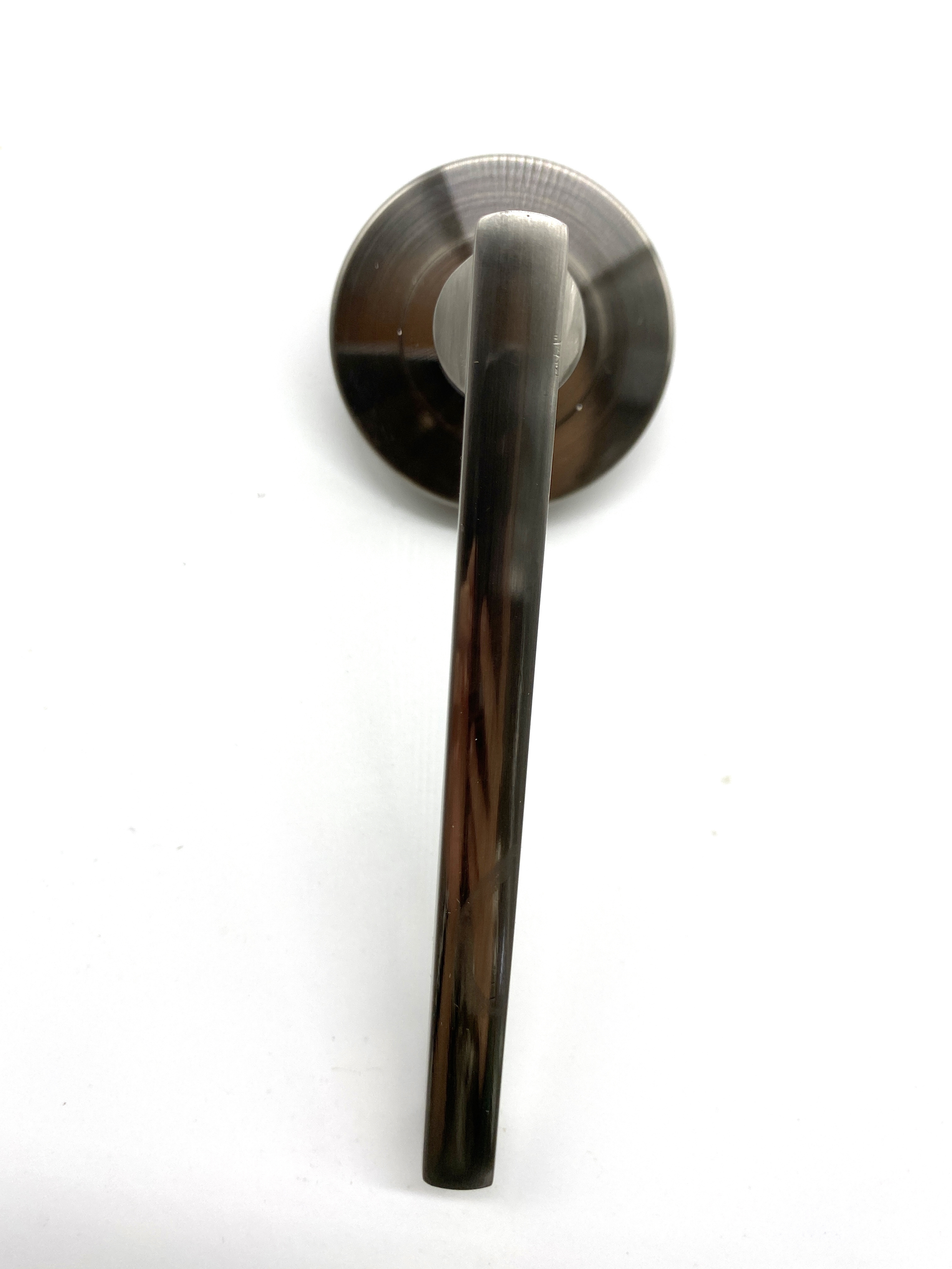 Israel economic design satin nickel door handle with key hole escutcheon