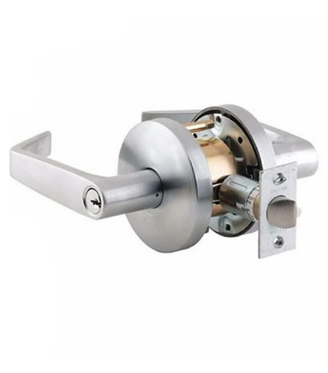 Grade 2 Gate Entry Lever Lock Double Sided Tubular Lever Door Lock Set hotel handle lever door lock