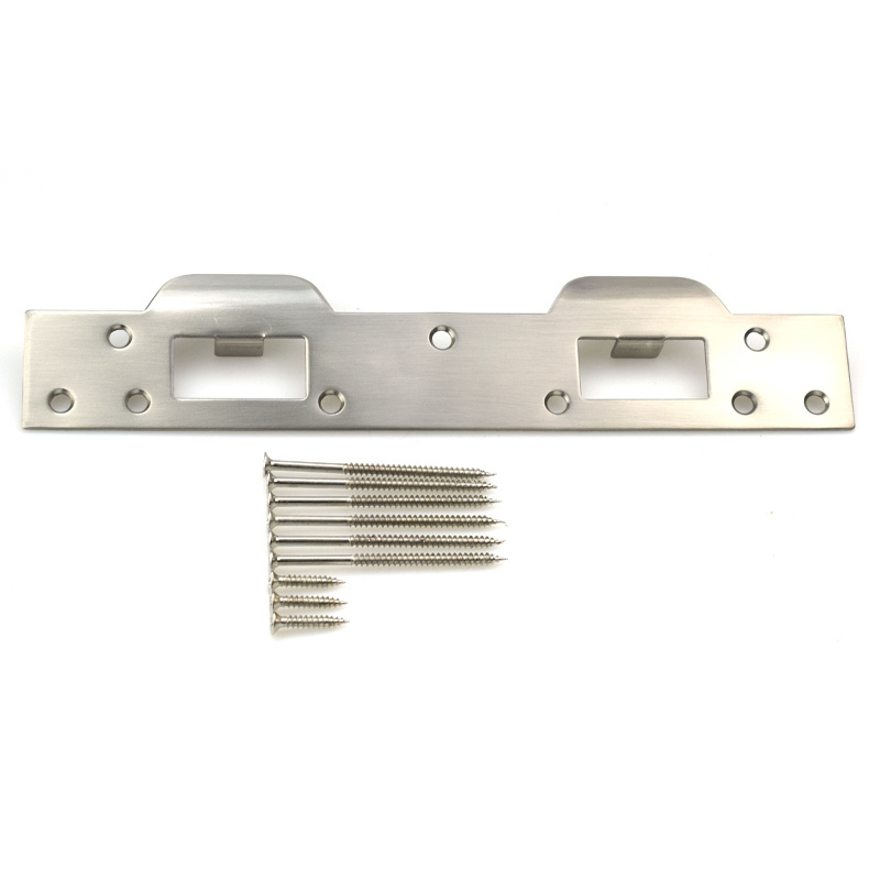 High security 201stainless steel custom Door bolt Lock Strike Plate