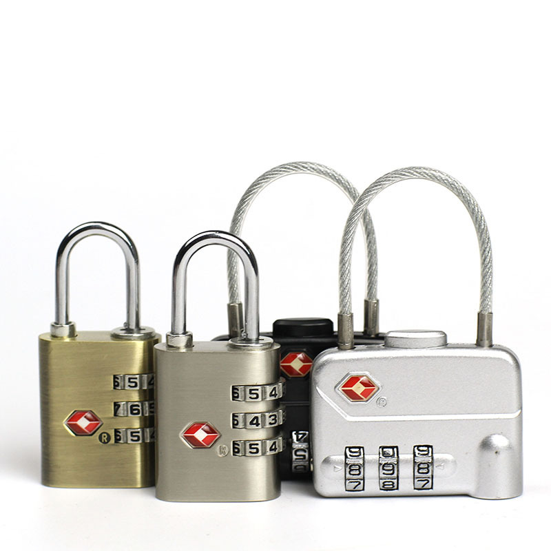 3 Dial Digit TSA Resettable Password Mini Suitcase and Luggage Metal Code Combination Lock Padlock Pad Locks