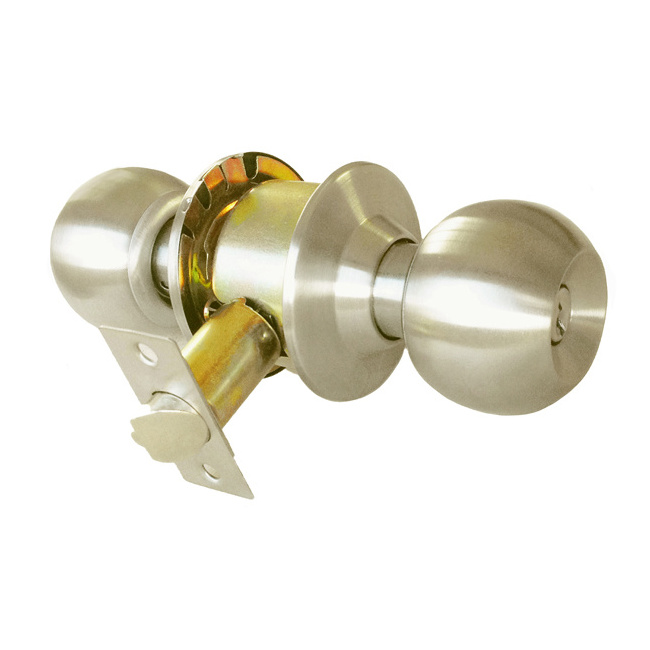 Decorative handle brass double entrance gold knob metal cylindrical brass ball shape door cylinder locks and levers