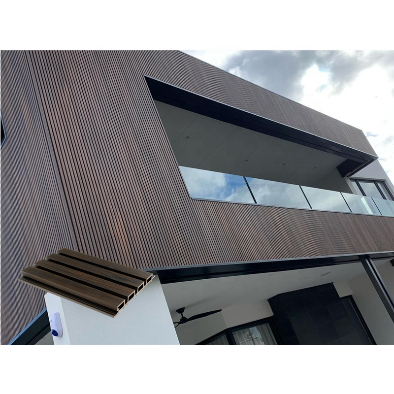 Exterior WPC Cladding Wood Plastic Composite Wall Panel Outdoor WPC Wall Panel External Timber Cladding Siding