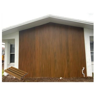 Co-extrusion plastic wood wpc wall panel outdoor wpc louvers wood cladding wall panel