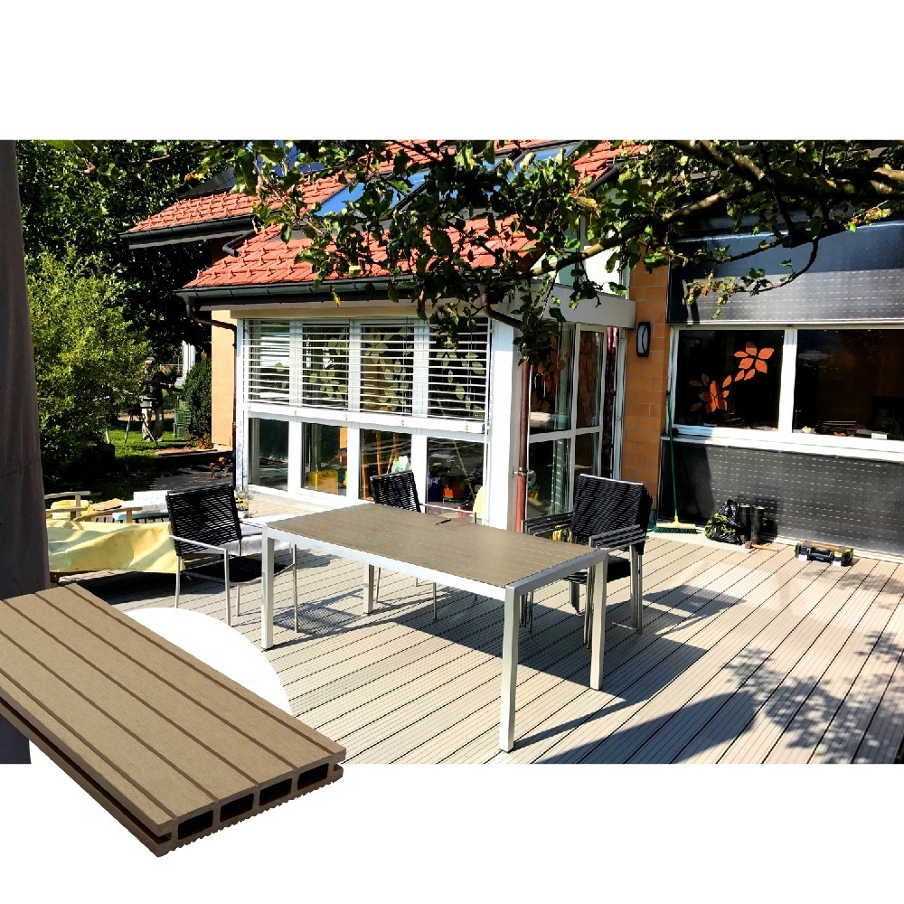 WPC Composite Decking Outdoor Engineered Flooring for Garden/Terrace/Swimming pool