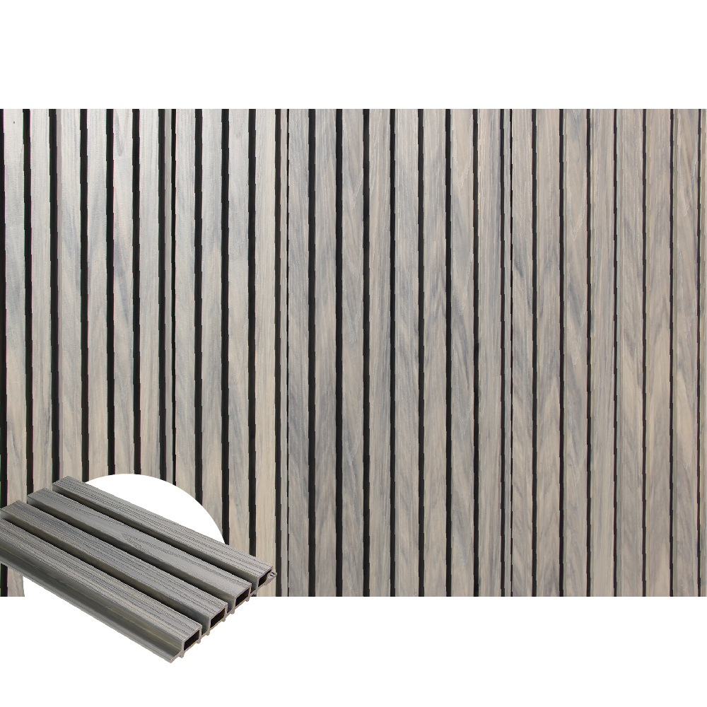 Hot sale Outdoor Indoor Wood Plastic Water Proof Composite Cladding Fluted Wpc Wall Panel Wood Wall Exterior