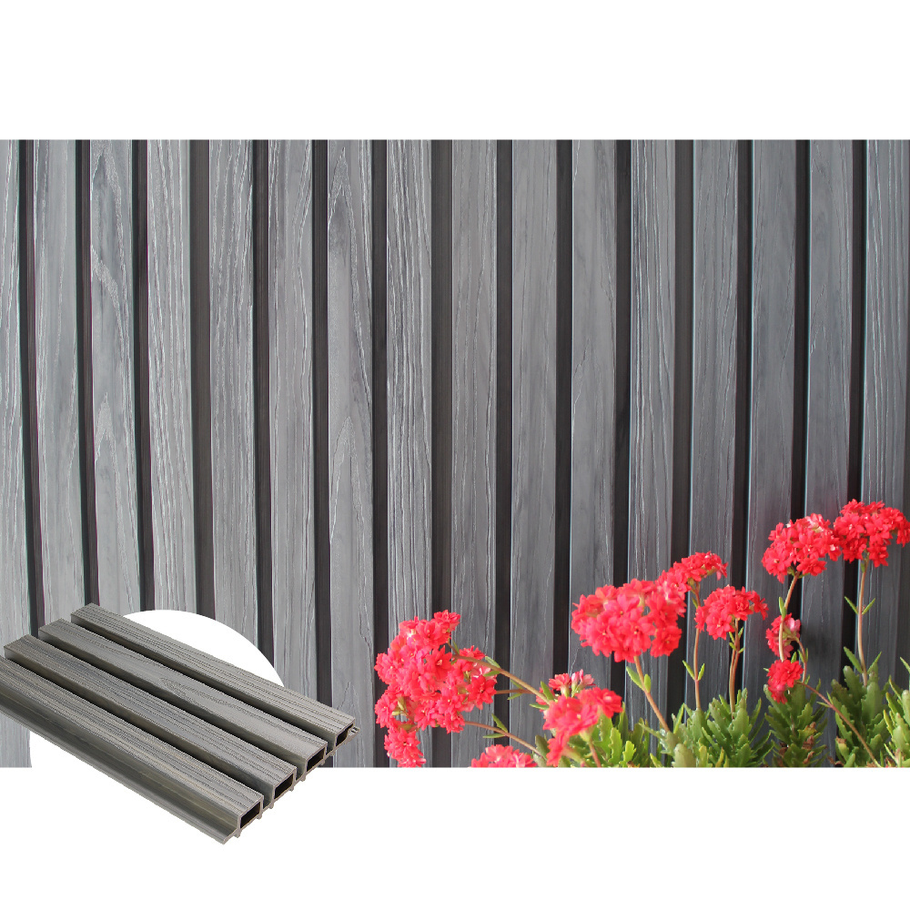 Hot sale Outdoor Indoor Wood Plastic Water Proof Composite Cladding Fluted Wpc Wall Panel Wood Wall Exterior