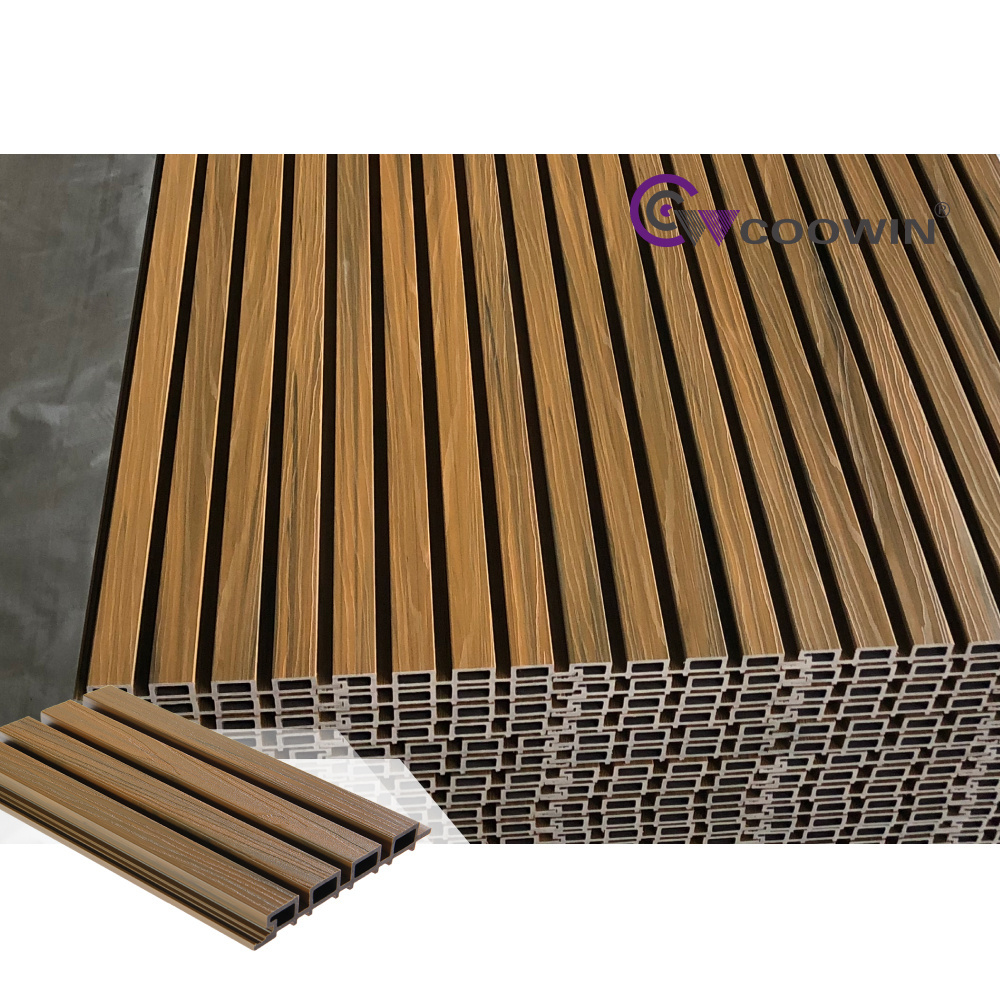 Co-extrusion Wooden Texture Exterior Cladding Siding Outdoor Wood Plastic Composite Decoration Cladding Wpc Wall Panels