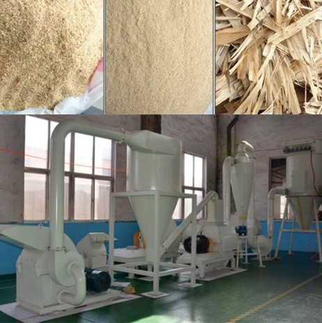 Grinding crusher machine to make wood chips into sawdust