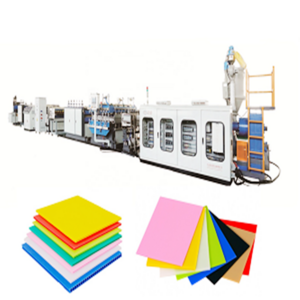 plastic pp corrugated hollow sheet making production machine used in  dry fruit gift packaging box