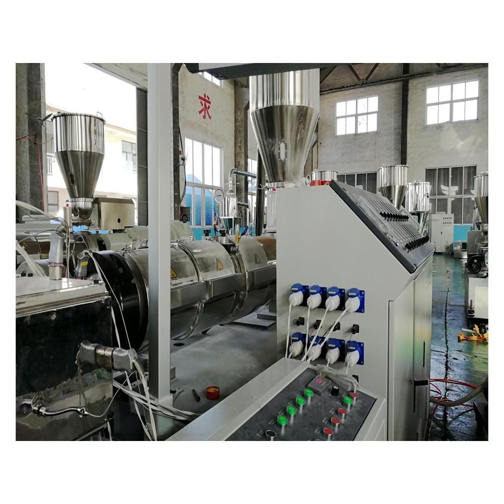 Plastic and wood WPC door production machine with all auxiliary devices