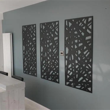 Wood-Plastic Floor To Ceiling Room Partition Wall Screen Wpc Decorative Room Divider Wall Panels For Interior