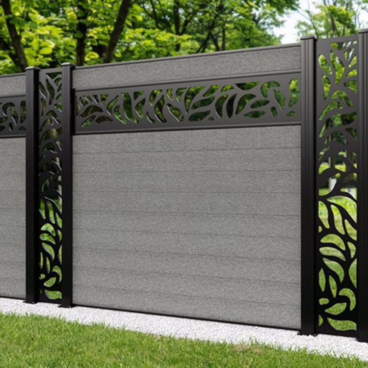 Factory Direct Sales Wpc Garden Fence With Fencing Trellis & Gates Outdoor Wpc Fence Panel