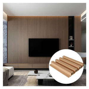 Composite Wpc Decking Tv Wall Decoration Board Wpc Fluted Wall Panel