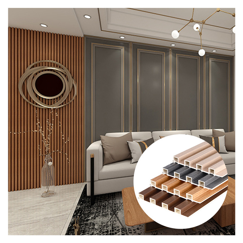 Coextruded Wall Panel Wood Veneer Background Wall wpc wall panel bamboo charcoal wood veneers