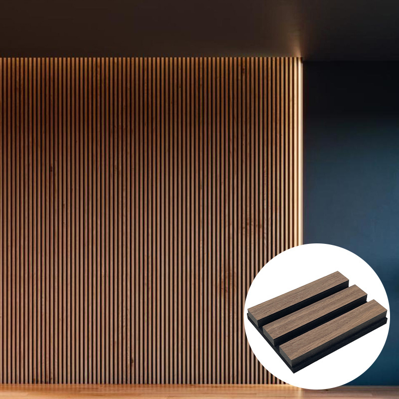 4 Pack Acoustic Wood Wall Panels Acoustic Slat Wood Wall Panels Sound Proof Panels For Walls And Ceiling