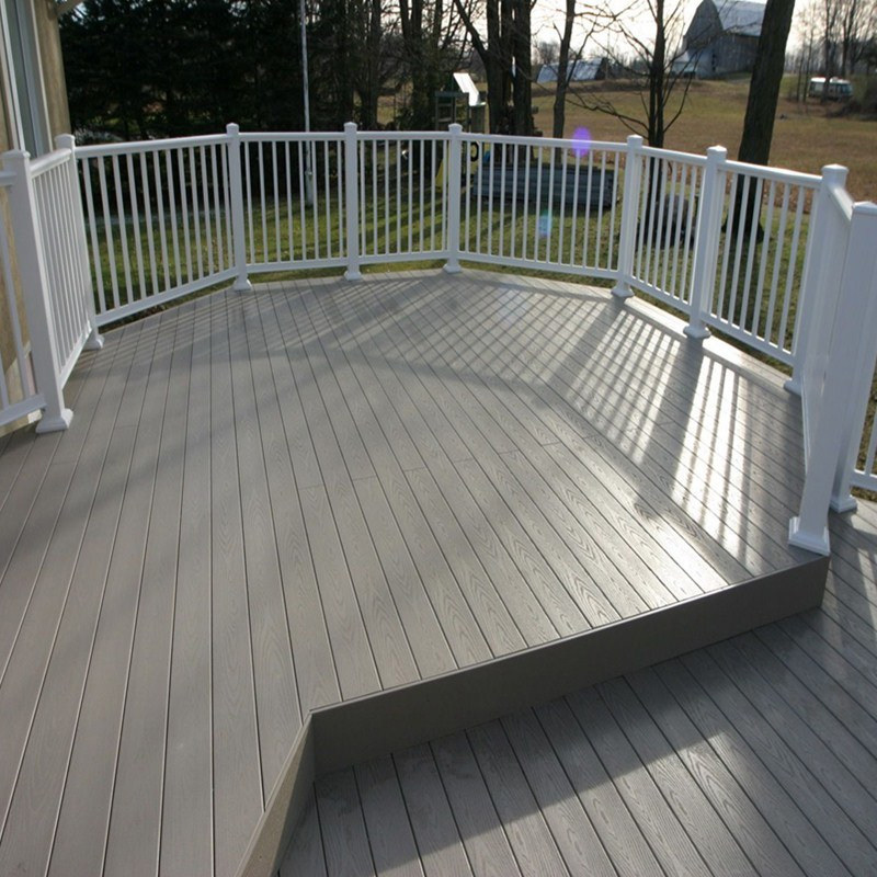 3d embossed hollow wpc decking composite decking