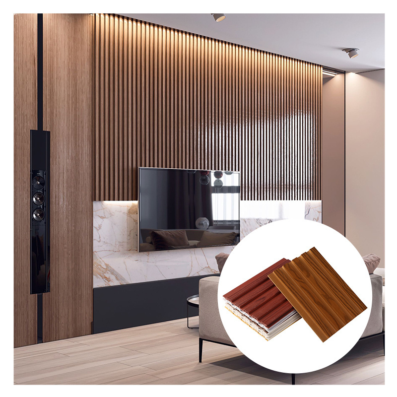 waterproof pvc composite wpc wall board bamboo wall panels