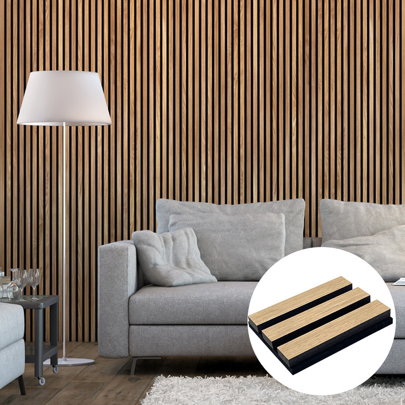 4 Pack Acoustic Wood Wall Panels Acoustic Slat Wood Wall Panels Sound Proof Panels For Walls And Ceiling