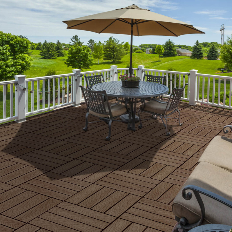 3d embossed hollow wpc decking composite decking