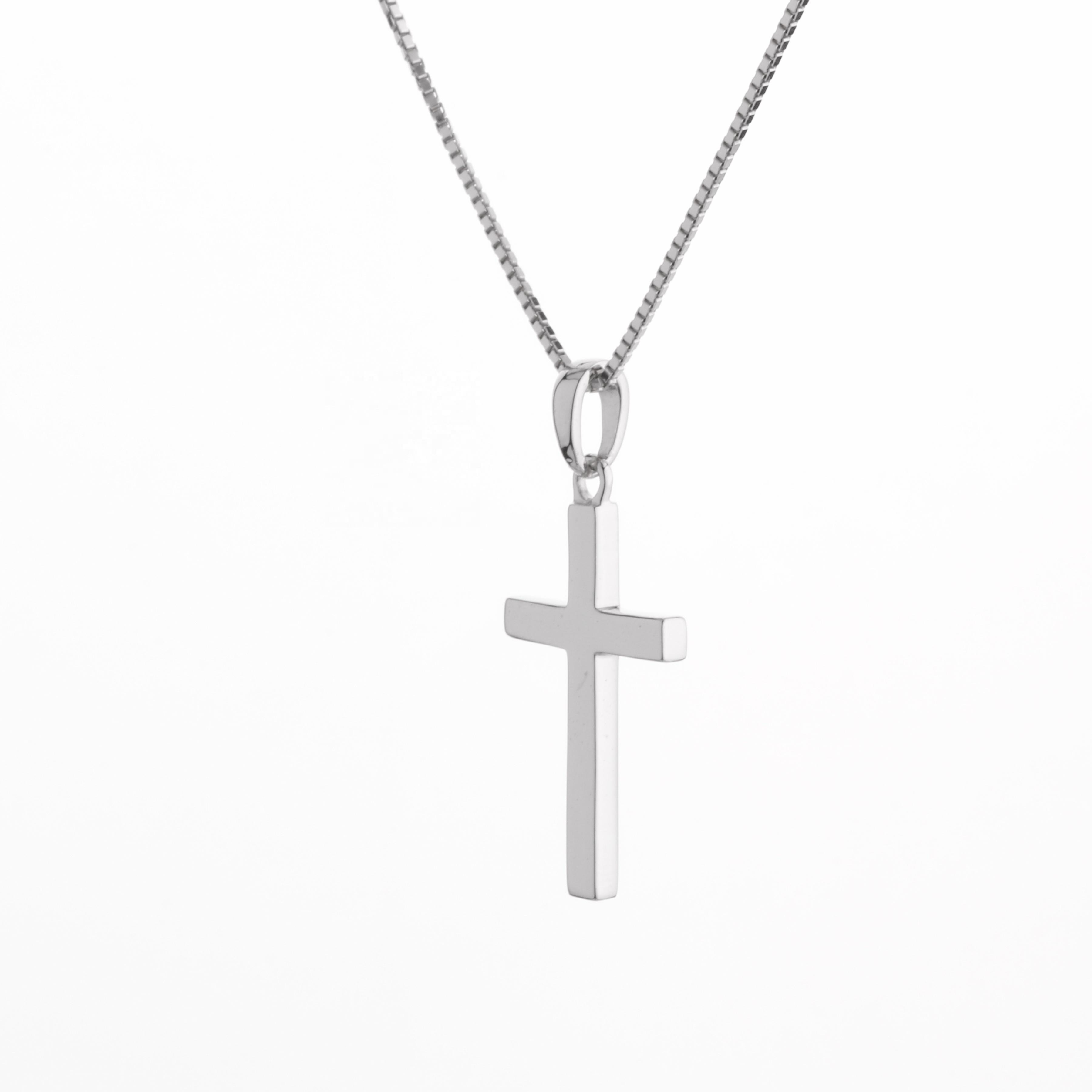 925 Sterling Silver Jewelry Plain Cross Pendant Charm Jewelry Women Men Pendant