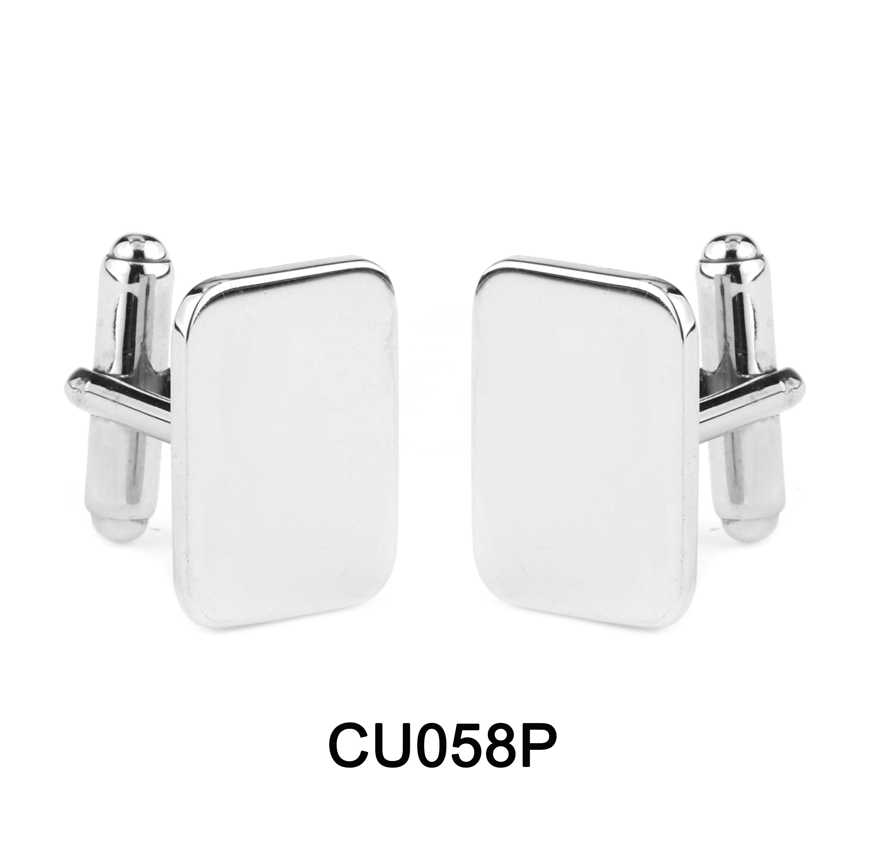 925 sterling silver jewelry plain round circle rectangular oval shape cufflinks silver men's jewelry for engraving