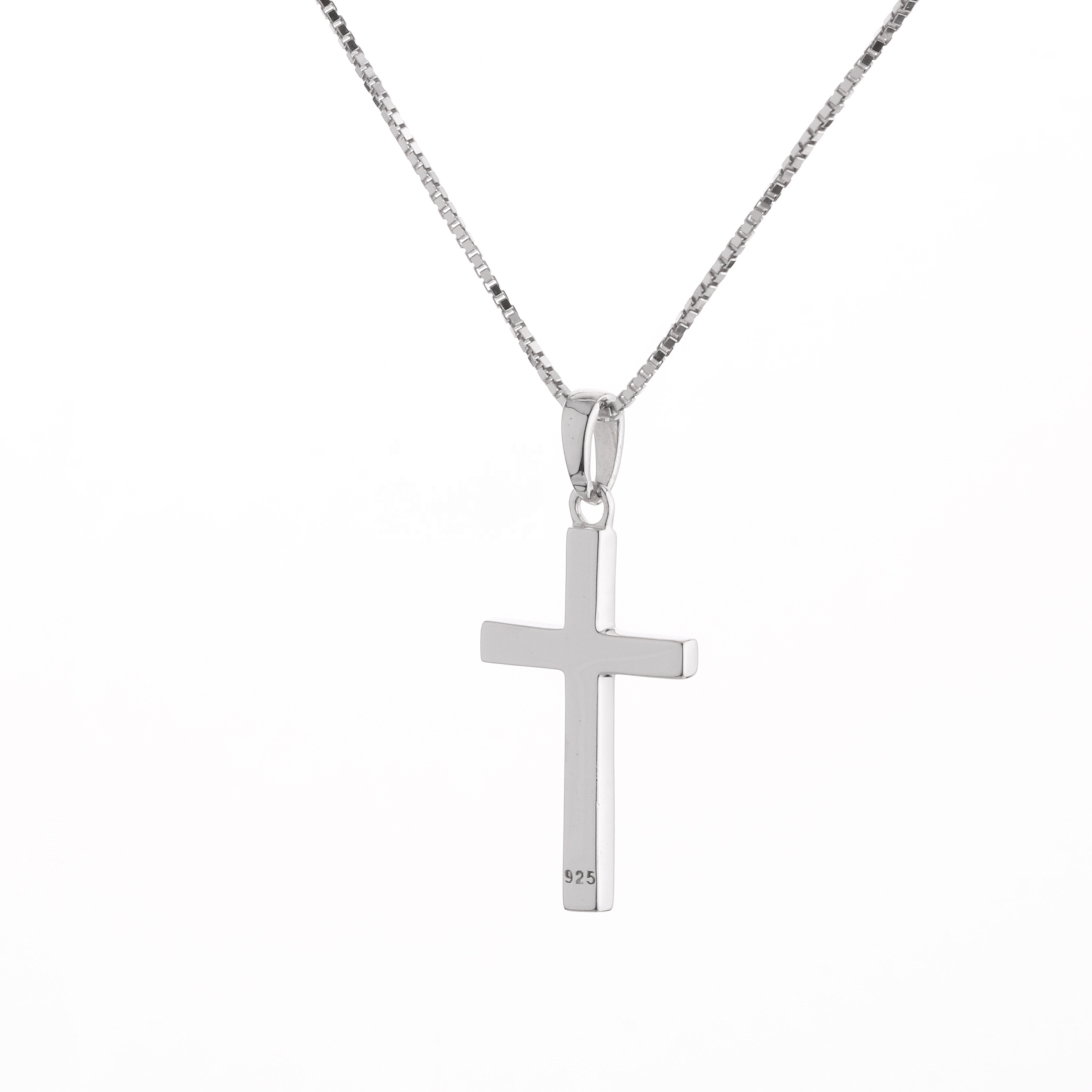 925 Sterling Silver Jewelry Plain Cross Pendant Charm Jewelry Women Men Pendant