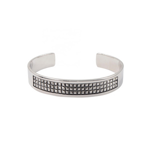 925 Sterling Silver Jewelry Oxidized Jewellery Solid Silver Cuff Bangle for Men