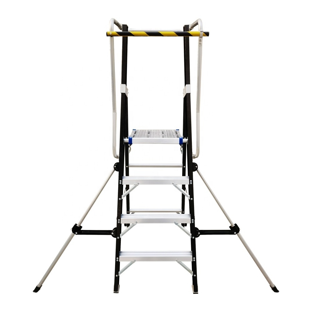 A 360 degree rotating ladder for handrail safety industry