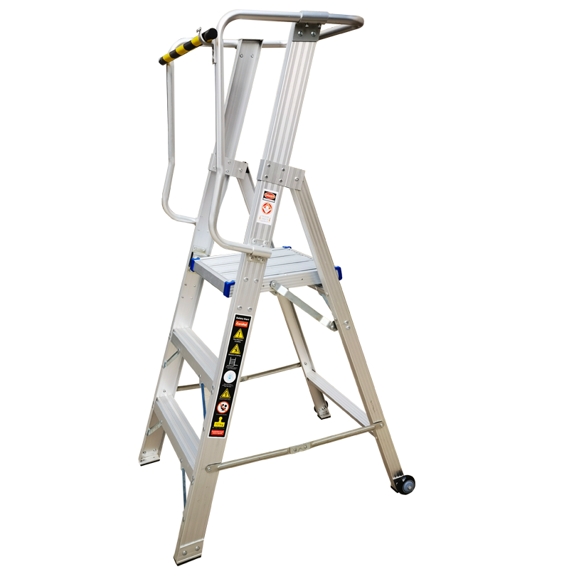 Aluminum alloy platform ladder handrail ladder safety ladder 3 steps