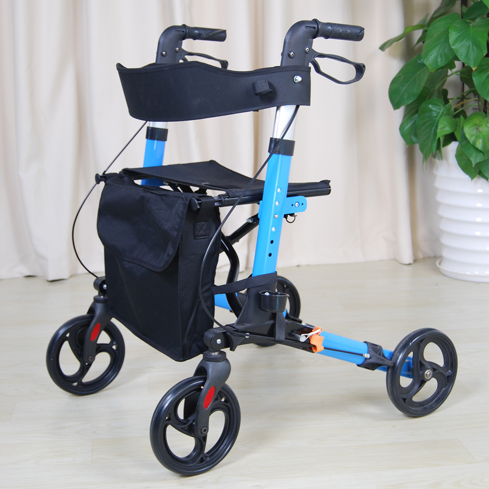 High Quality Security Elderly Disabled Equipment Walker Rollator Shopping Cart Bag Hanging Walker