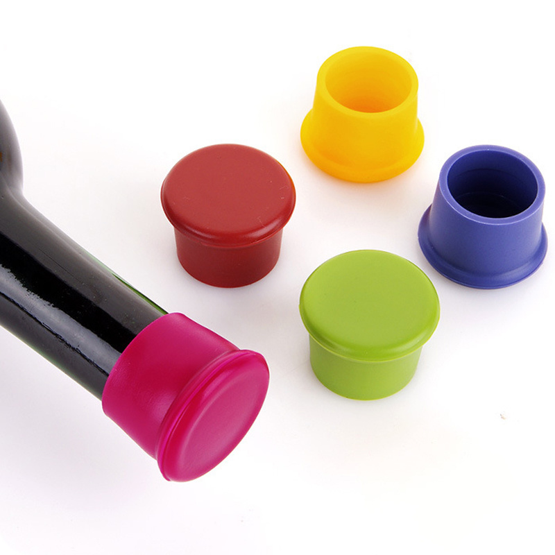 Silicone Bottle Cap Reusable Beer Bottle Caps Drink Saver Sealer Cover Plug Wine Stopper Leak Free Fresh Keeping