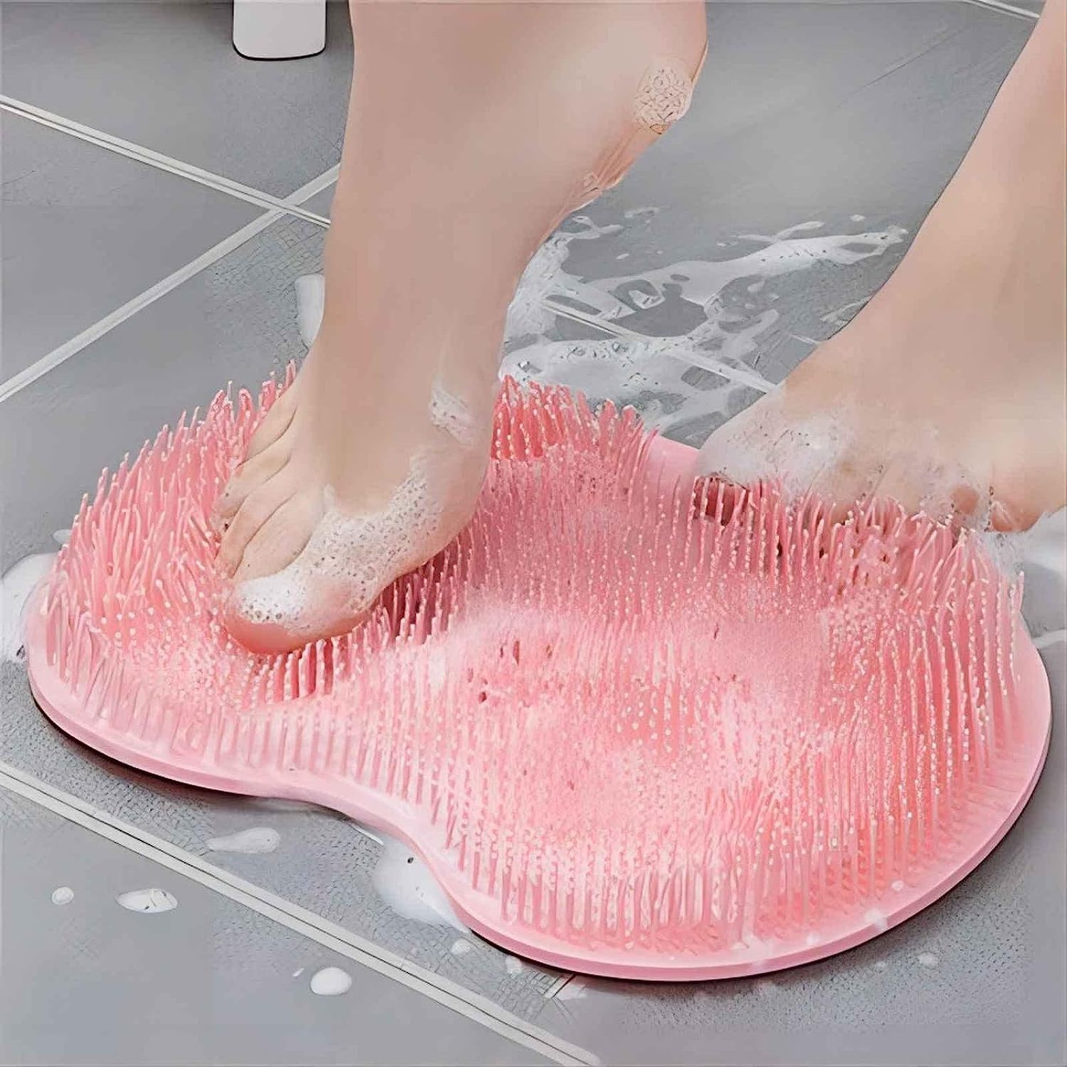 Wholesale Foot Care Cleaner Shower Foot Scrubber Mat Foot Brush Cleaning Scrub Silicone Body Opp Bag Sponge All Natural 100 Pcs