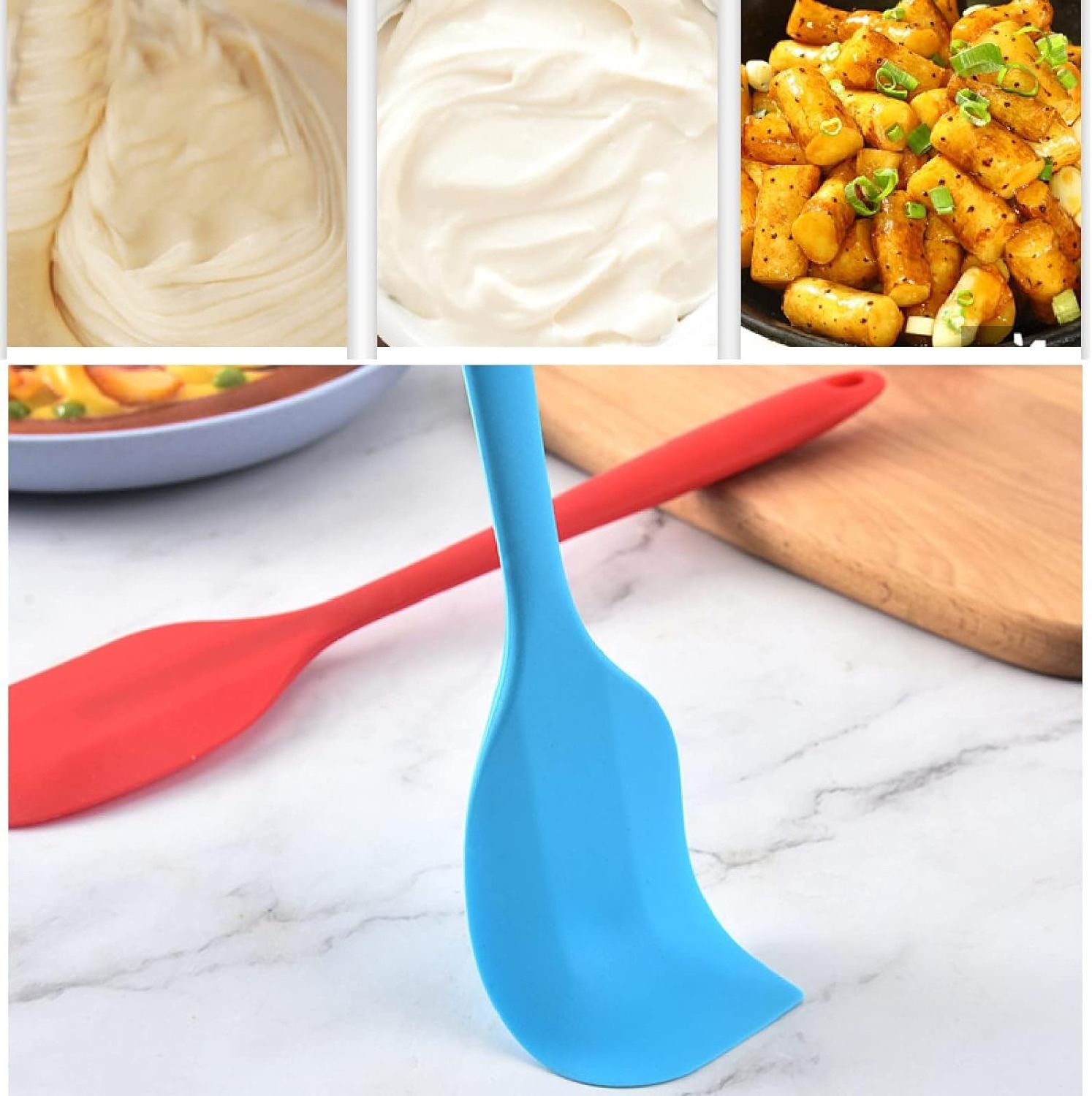 Kitchen Accessories Cooking Non Stick Butter Mini Pastry Tools Heat Resistant Smoother Dough Cream Scraper Cake Silicone Spatula