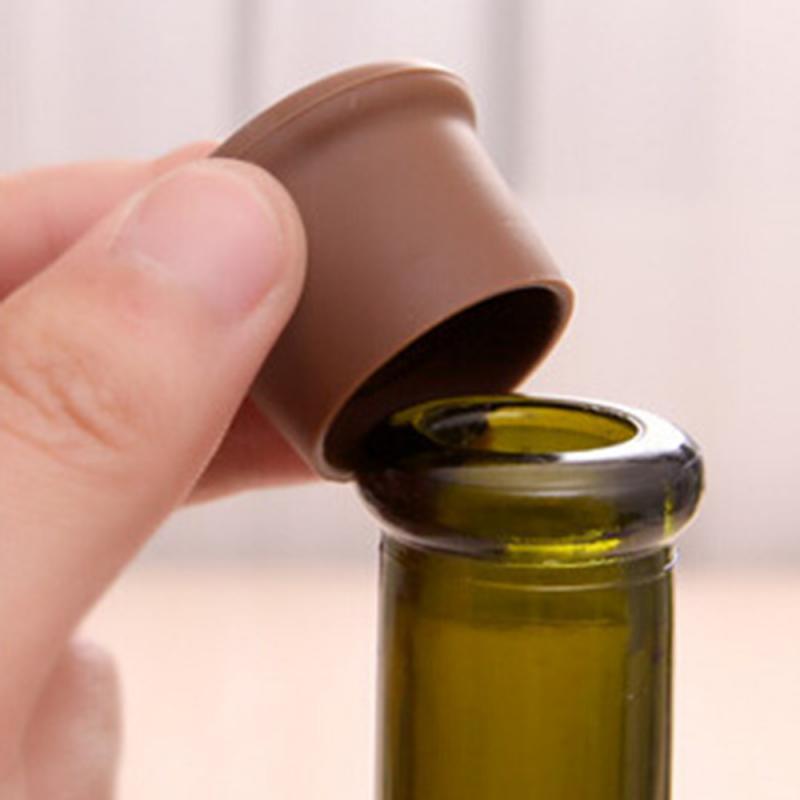 Silicone Bottle Cap Reusable Beer Bottle Caps Drink Saver Sealer Cover Plug Wine Stopper Leak Free Fresh Keeping