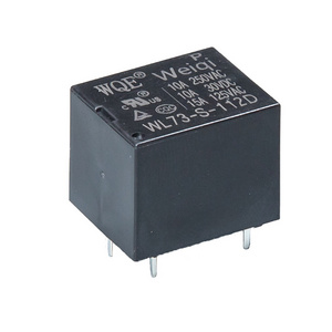 5V / 6V / 9V / 12V / 18V / 24V 10A Miniature Electromagnetic T73 PCB Relay 5 Pin WL73