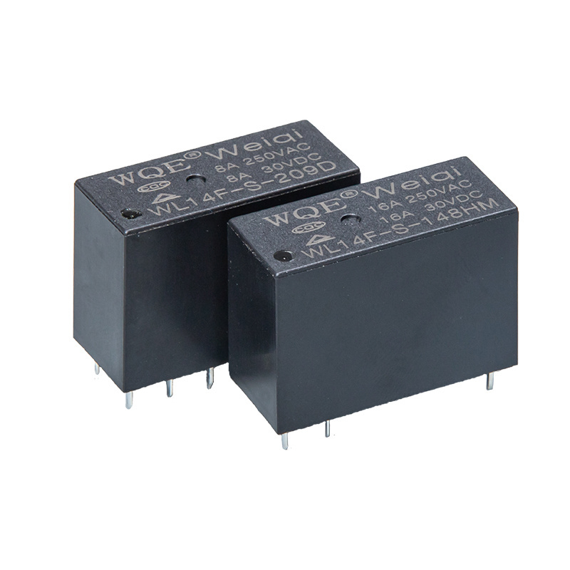 WQE PCB power relays Electromagnetic WL14F 1Z 12V 24VDC Miniature 6pin 8pin 1NO 1NC  2NO2NC  8A 16A RELAYS