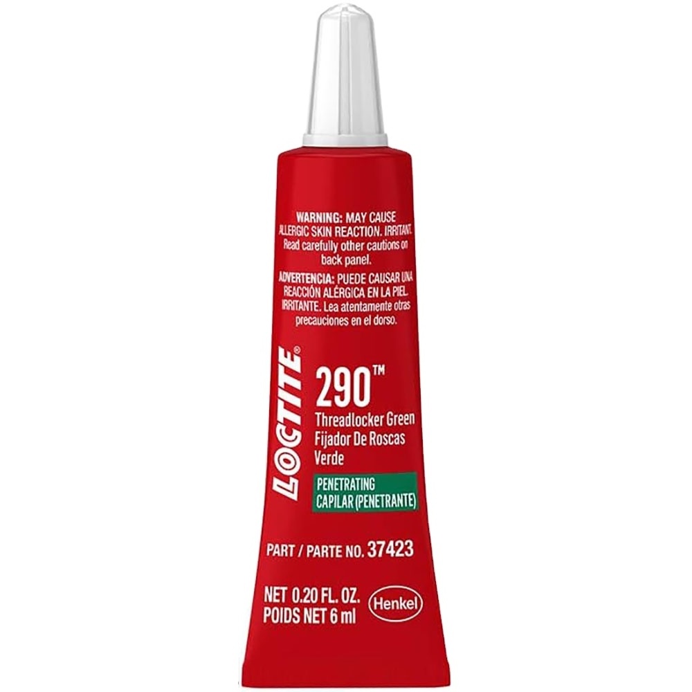 henkel adhesives loctit threadlocker 290 high strength wicking grade green threadlocker