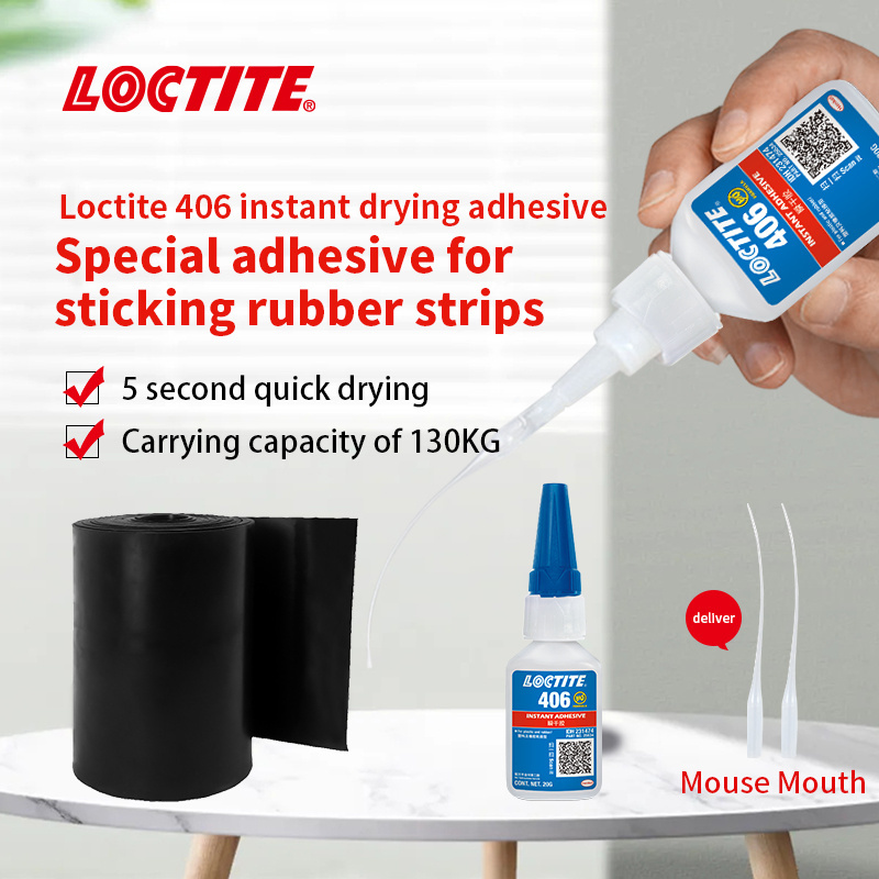 fast fixturing Loctite 406 Super Glue Strong Adhesive bonding of plastics and elastomeric materials