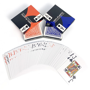 custom printing 58*88mm standard jumbo index 100% plastic bridge playing cards pvc poker cards