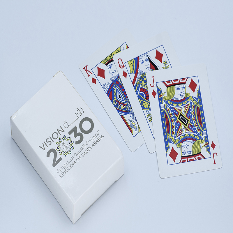 Premium factory custom professional simple pvc playing cards poker real plastic card for casino