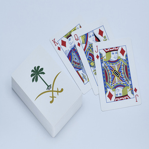 Premium factory custom professional simple pvc playing cards poker real plastic card for casino