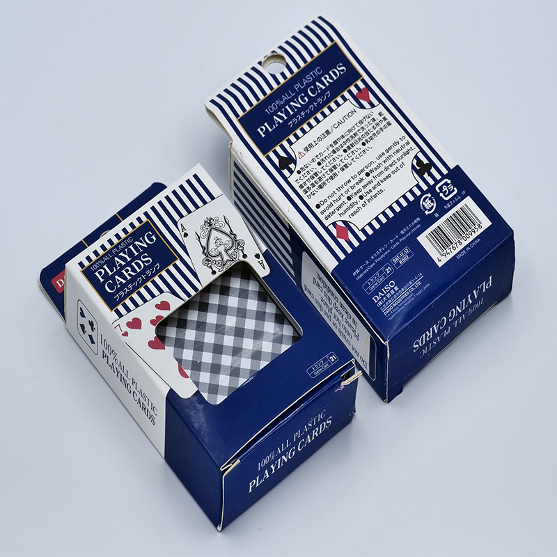custom logo water proof plastic playing cards sheets double deck pvc ...