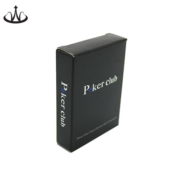 Custom Plastic Black Playing Cards PVC Waterproof Playing Poker cards