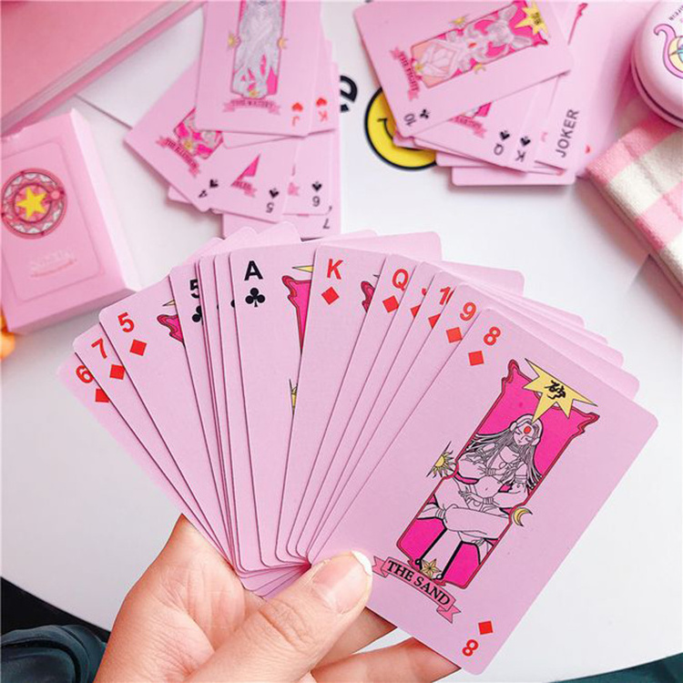 Customized Plastic Anime Playing Cards Images in Bulk Cool Card Deck for Sale