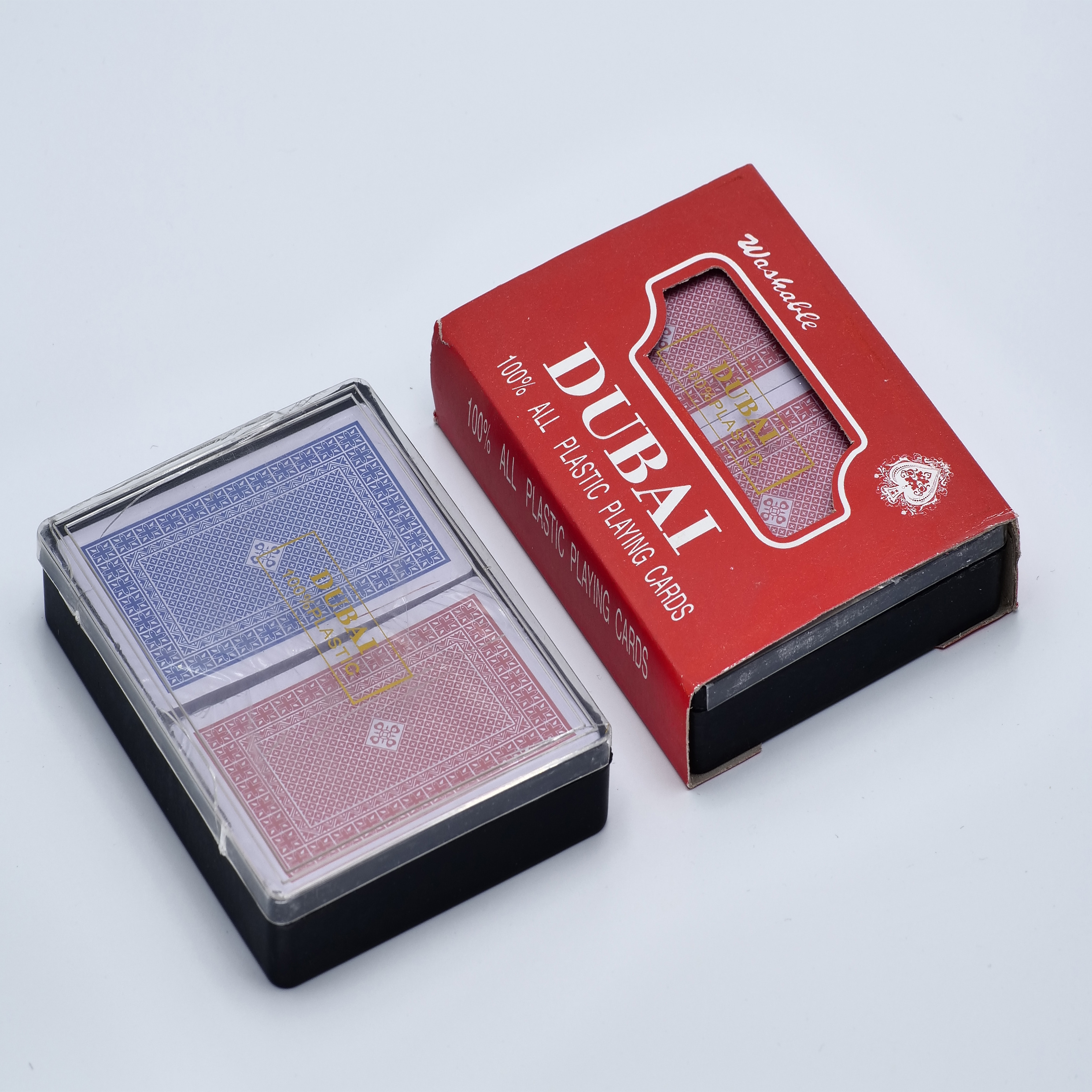 Wholesale Plastic Playing Cards Casino Grade Playing Cards Two Decks In Tin Box For Board Game