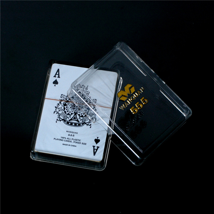 Customized Durable Waterproof Plastic Playing Cards 24K Gold Foil Poker Golden Poker