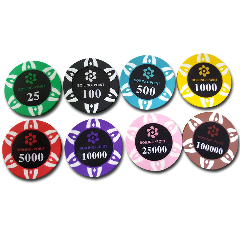 customized abs,clay , ceramic poker chips  or  poker chips set  inventory