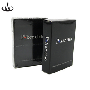 Custom Plastic Black Playing Cards PVC Waterproof Playing Poker cards