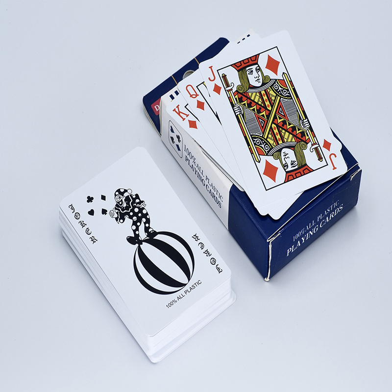 custom logo water proof plastic playing cards sheets double deck pvc poker cards